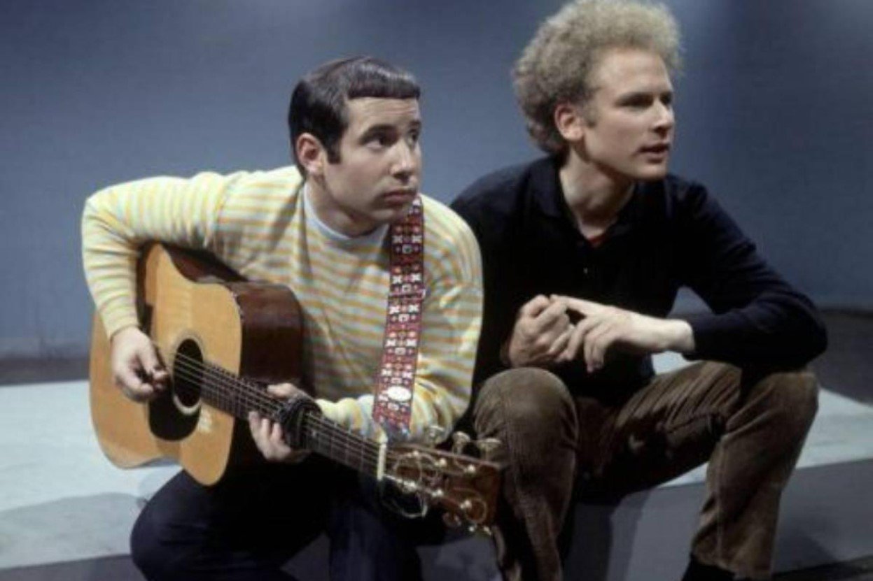 Simon and Garfunkel Singing With Guitar