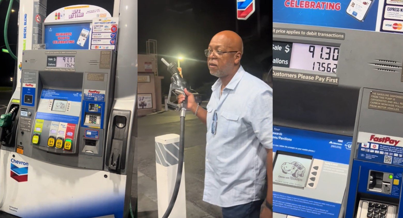 Manager Of Chevron Gas Station Refuses Refund To Customer After Meter 
