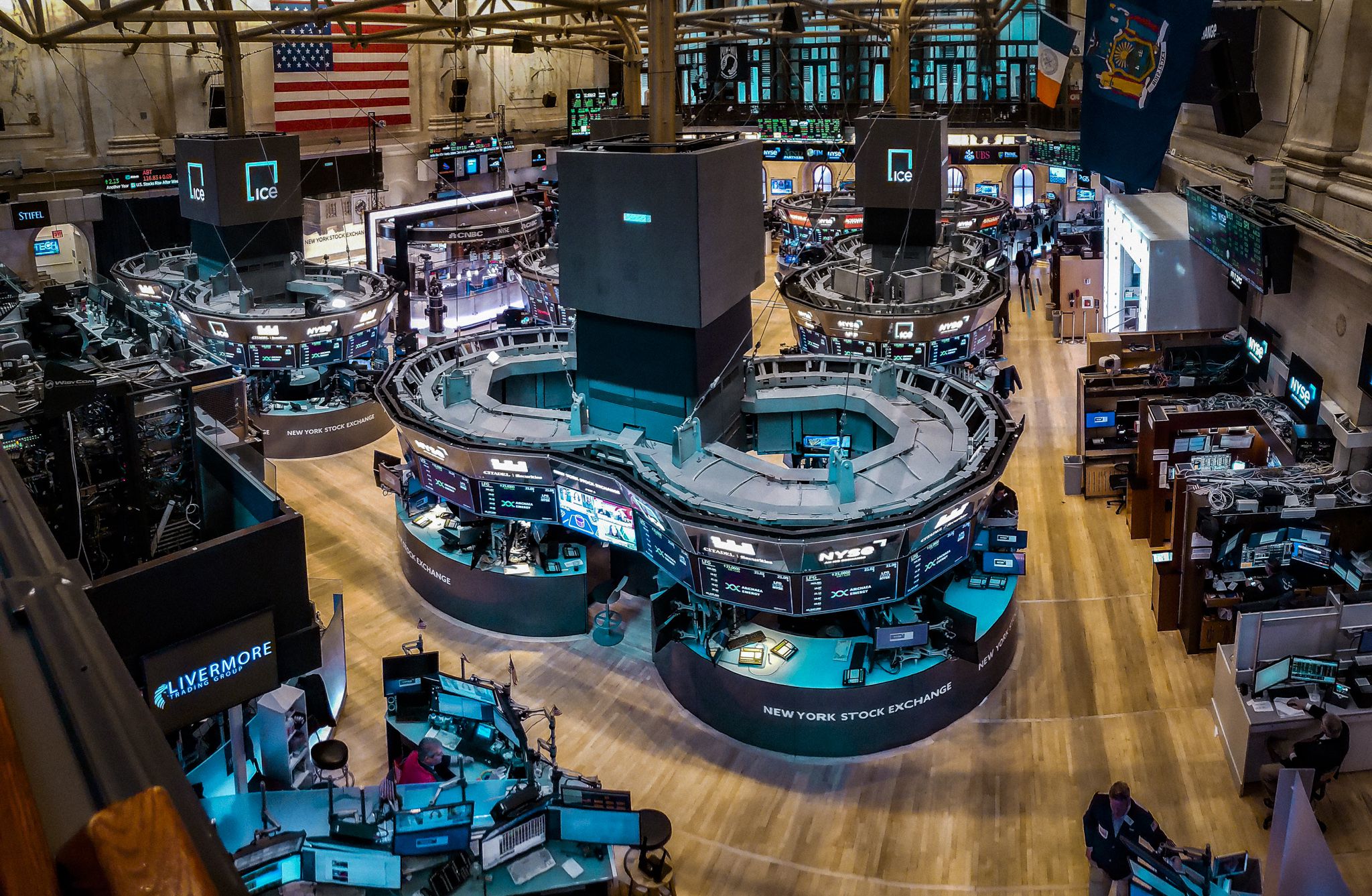 A view of the New York Stock Exchange in 2022