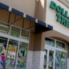 Exterior of a Dollar Tree store with signage that reads “$1”