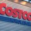 A sign marks the location of a Costco store in Chicago, Illinois