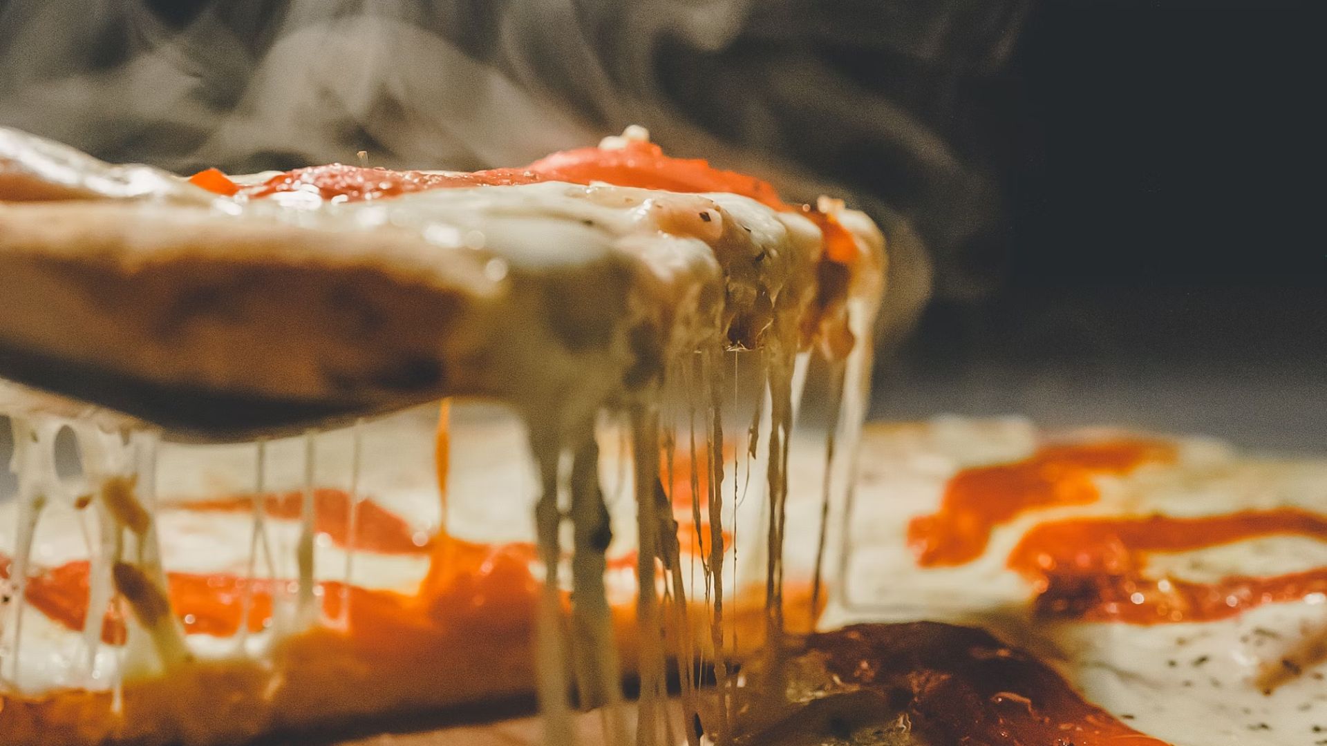 Steaming Hot Cheesy Pizza